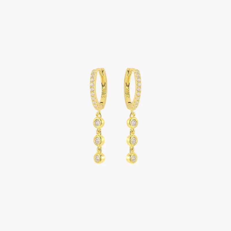 Chain Dangle Hoop Earrings - mifjewelry