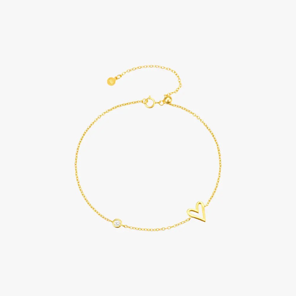 Classic Heart Zircon Bracelet - mifjewelry