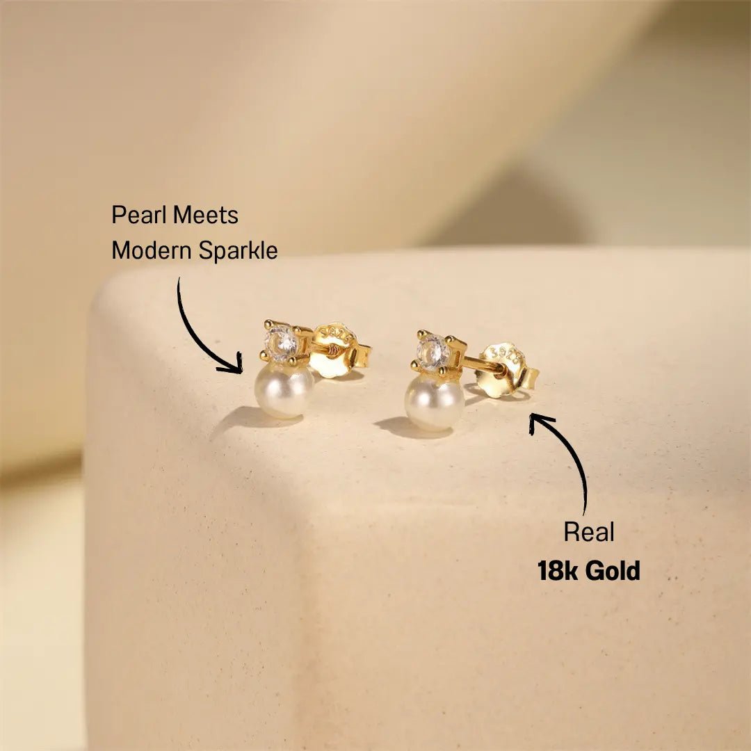 Classic Pearl Stud Earrings - mifjewelry