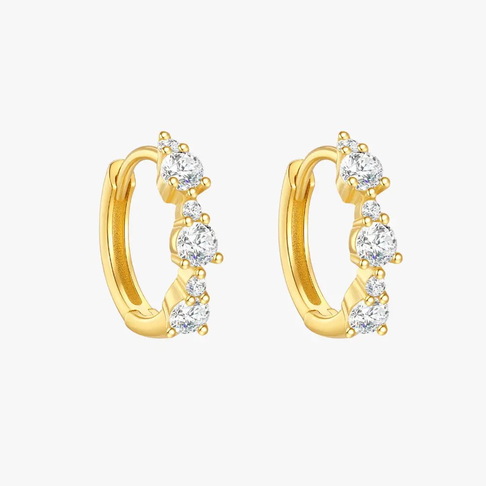 Classic Zirconia Huggie Hoops - mifjewelry