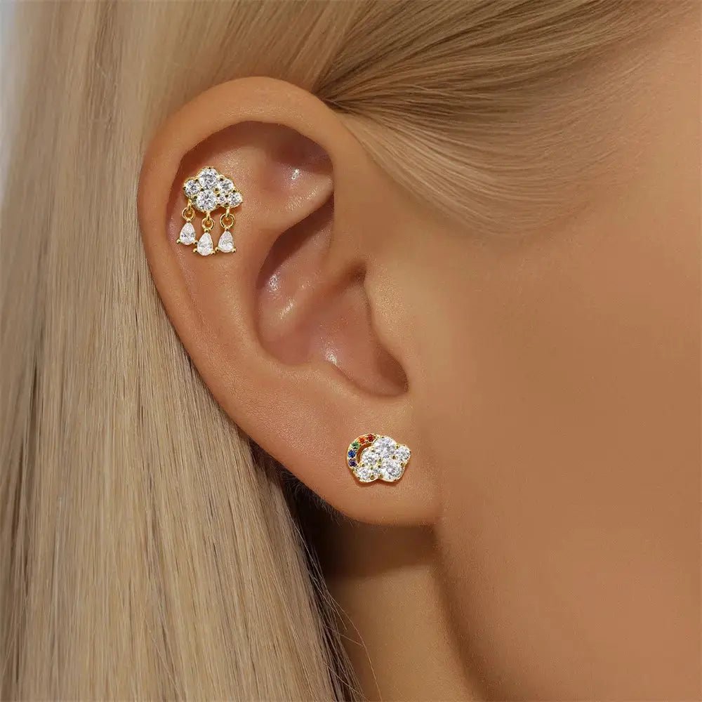 Cloud - Shaped Earrings - mifjewelry