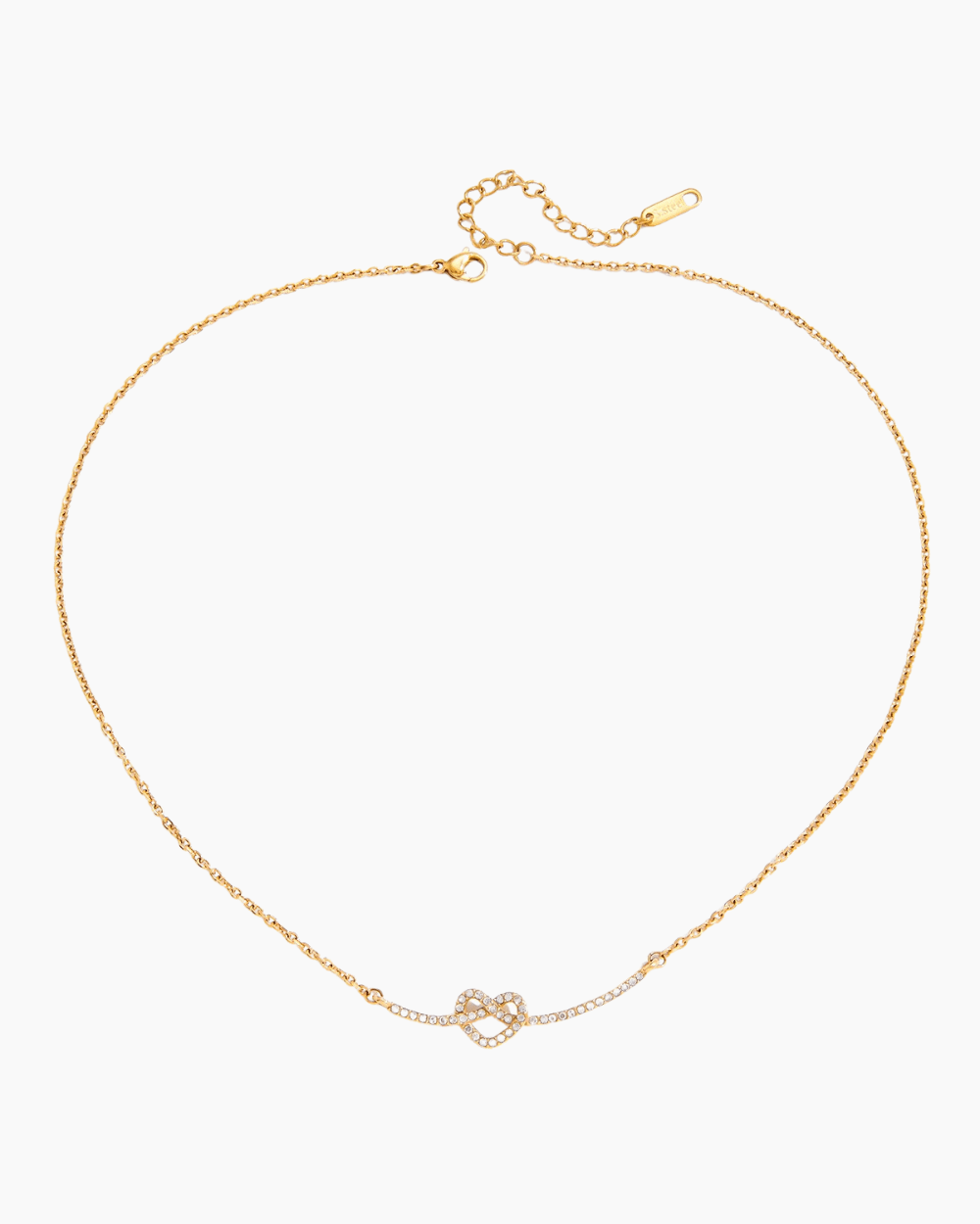Crystal Double Heart Pendant Necklace - mifjewelry