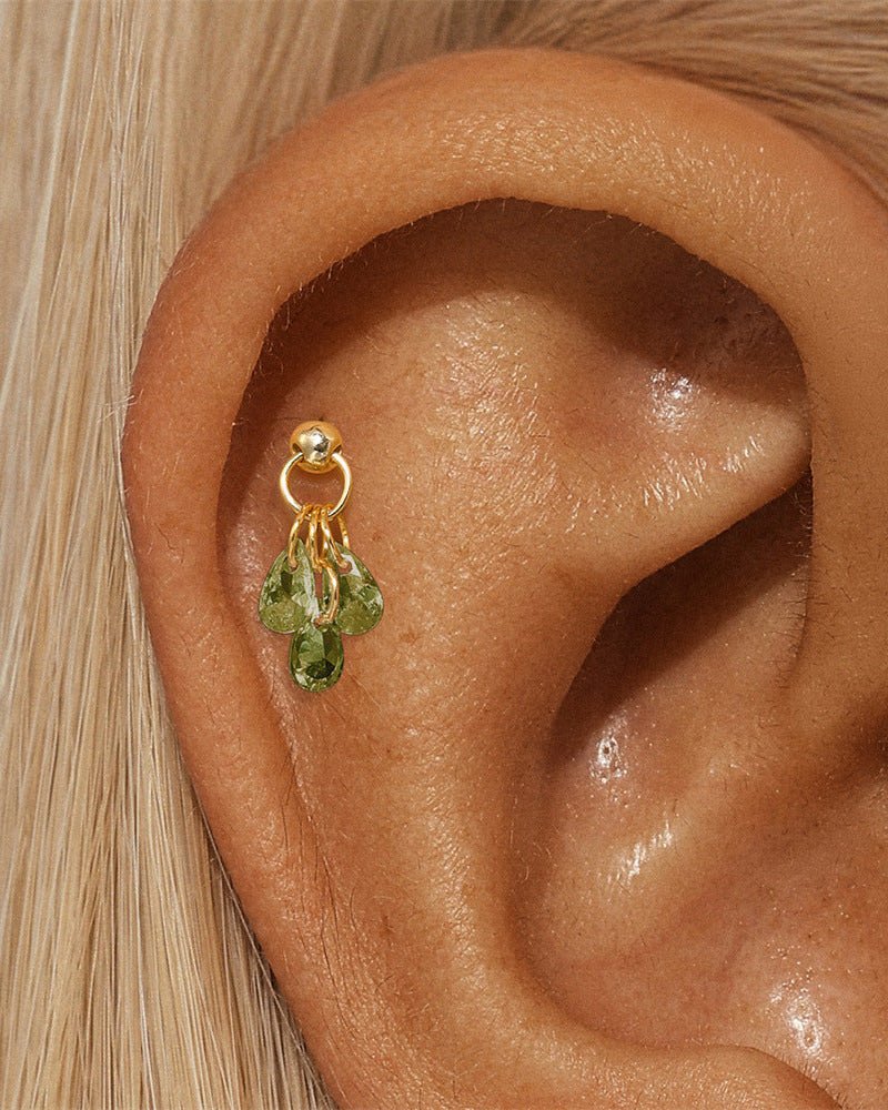 Crystal Raindrop Studs - mifjewelry