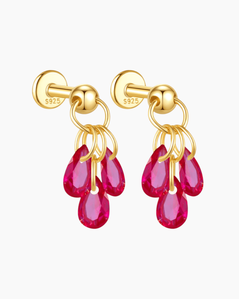 Crystal Raindrop Studs - mifjewelry