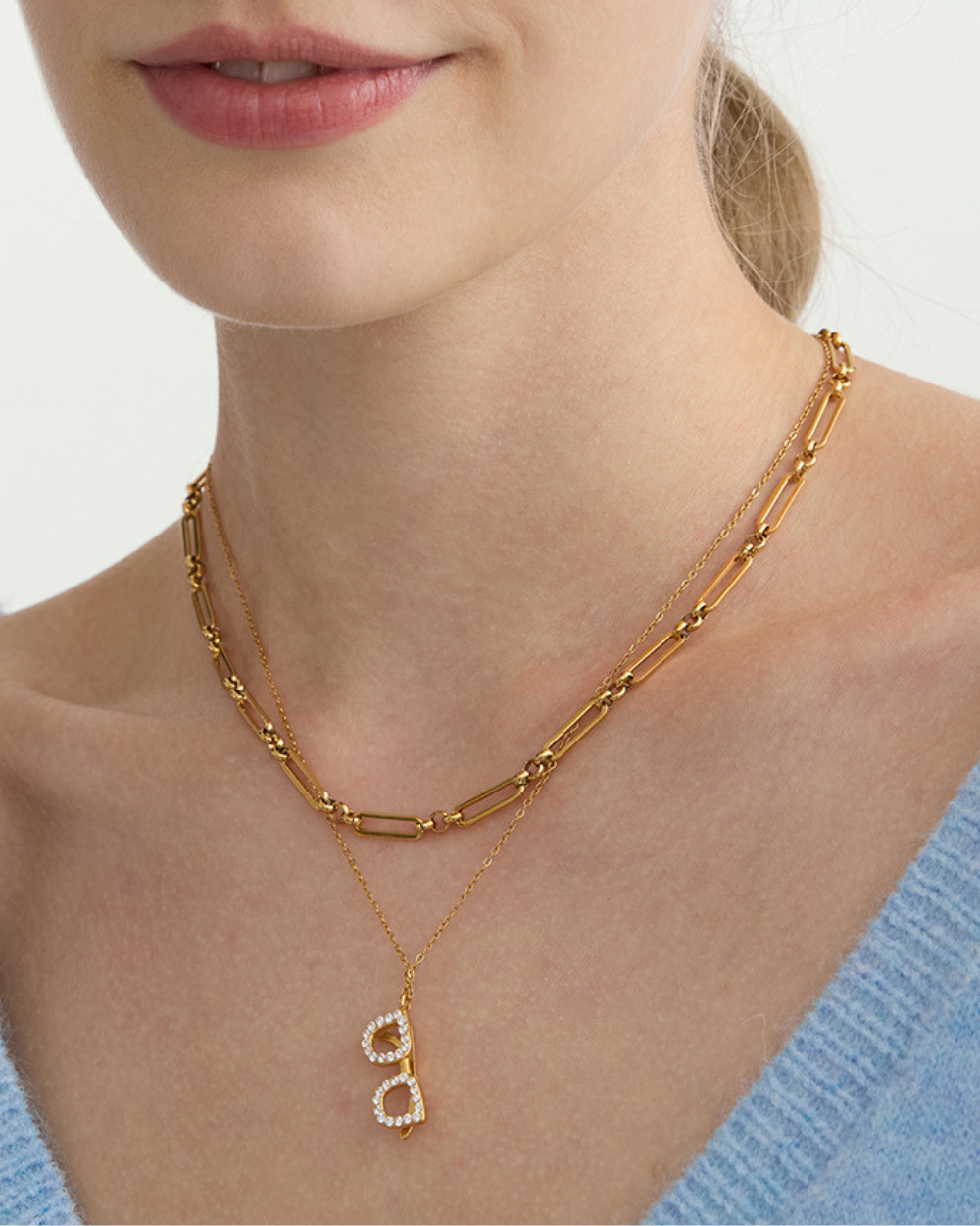 Everyday Paperclip Gold Necklace
