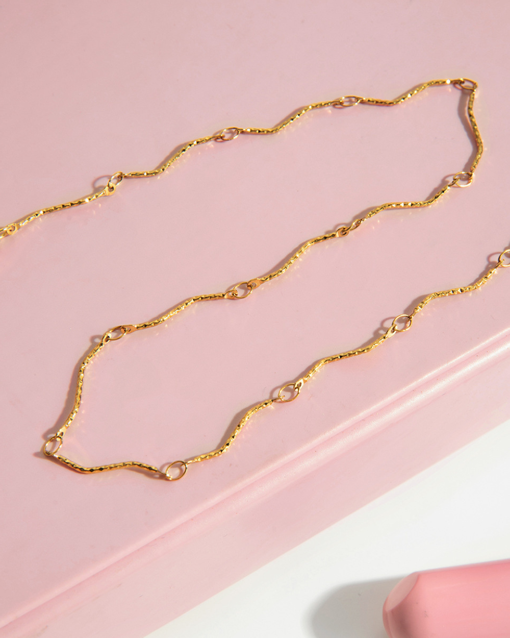 Slim Wave Link Necklace