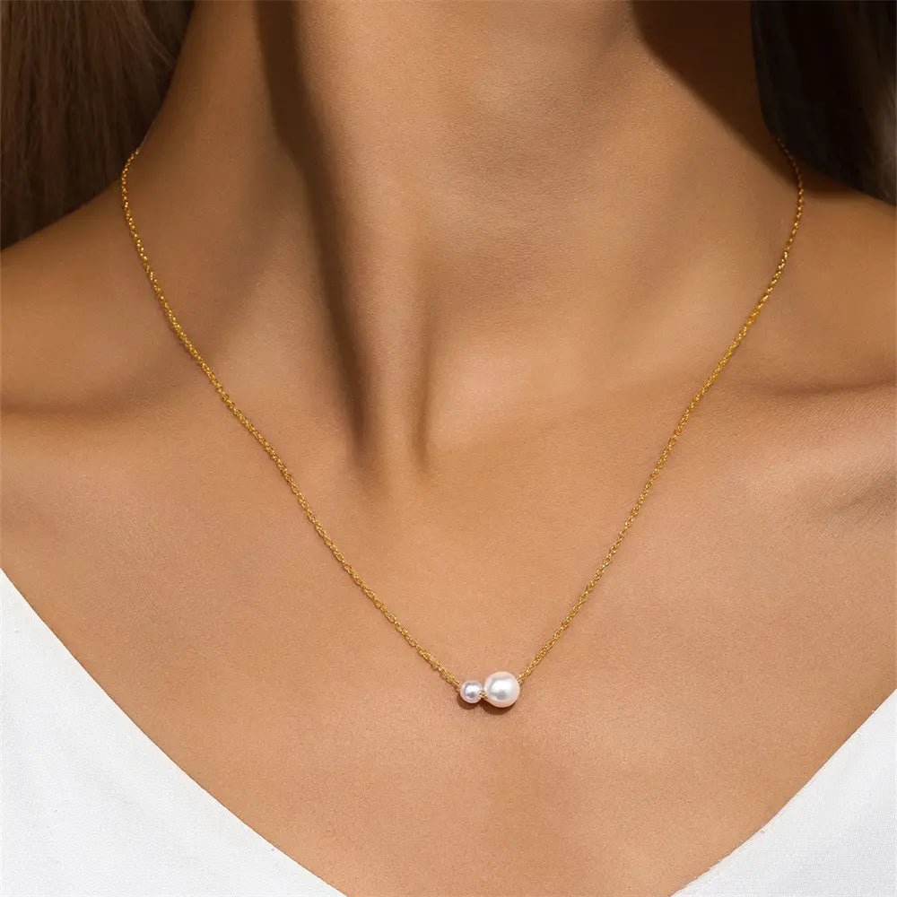 Duo Pearl Jewelry Set - mifjewelry