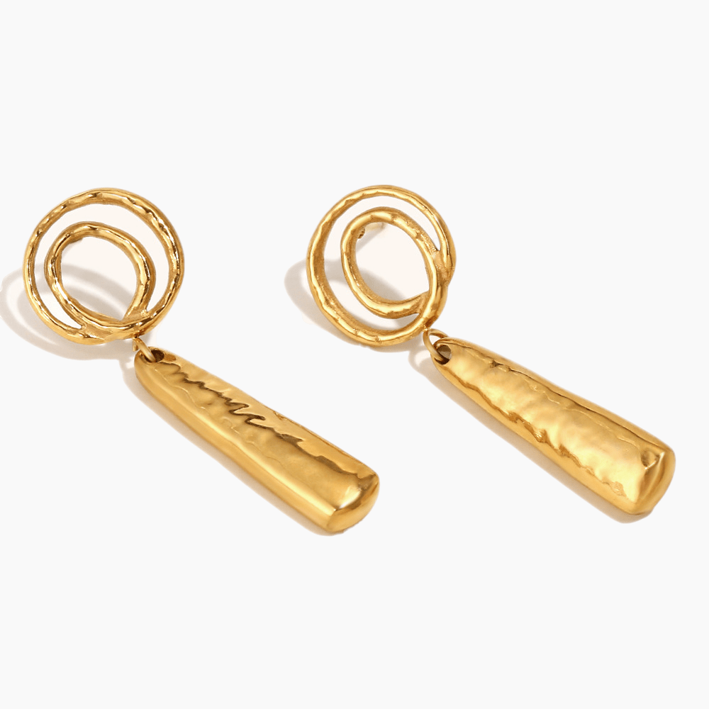 Ethereal Spiral Drop Earrings - mifjewelry