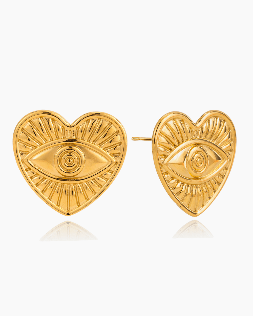 Evil Eye Heart Earrings - mifjewelry