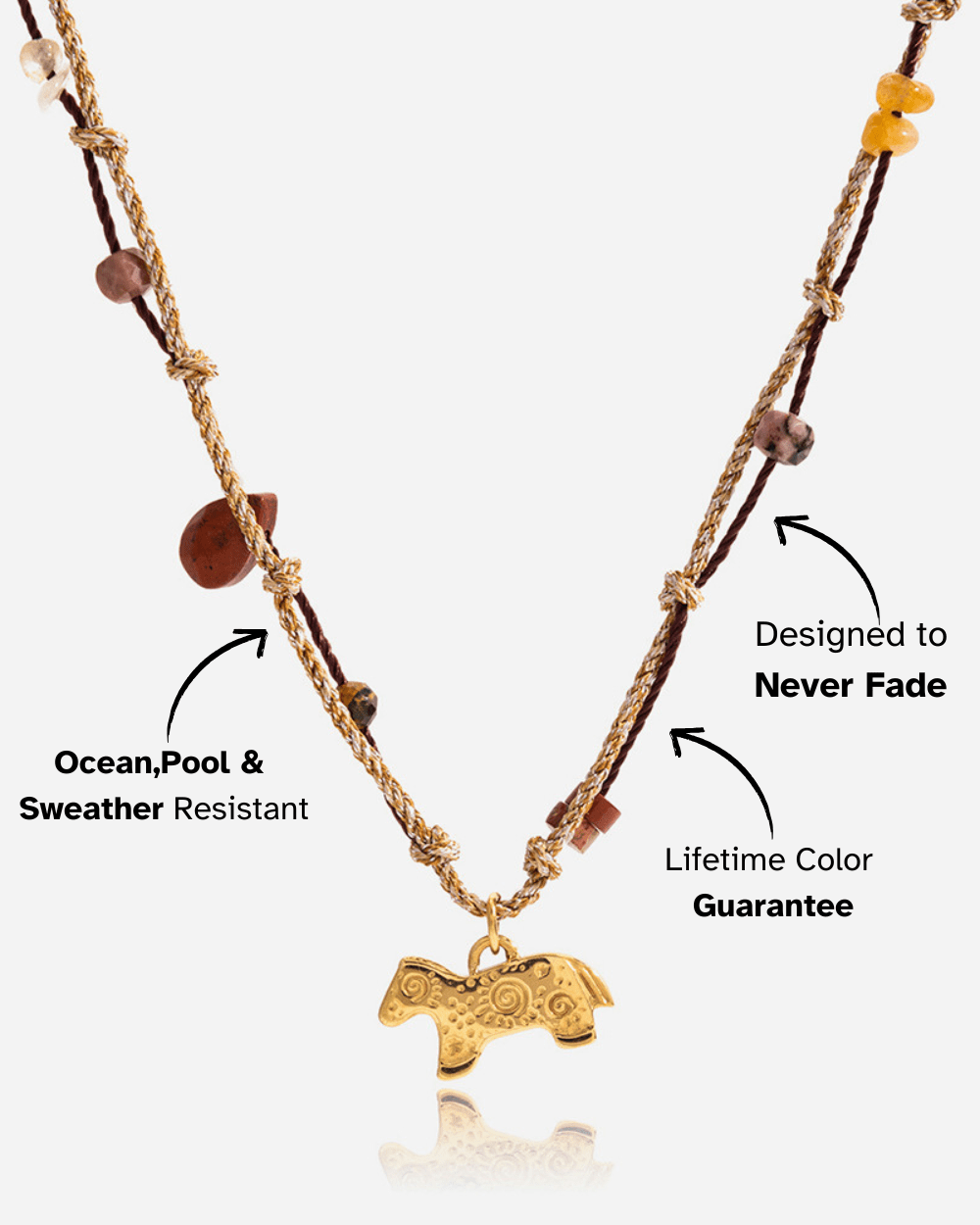 Freedom Pony Necklace - mifjewelry