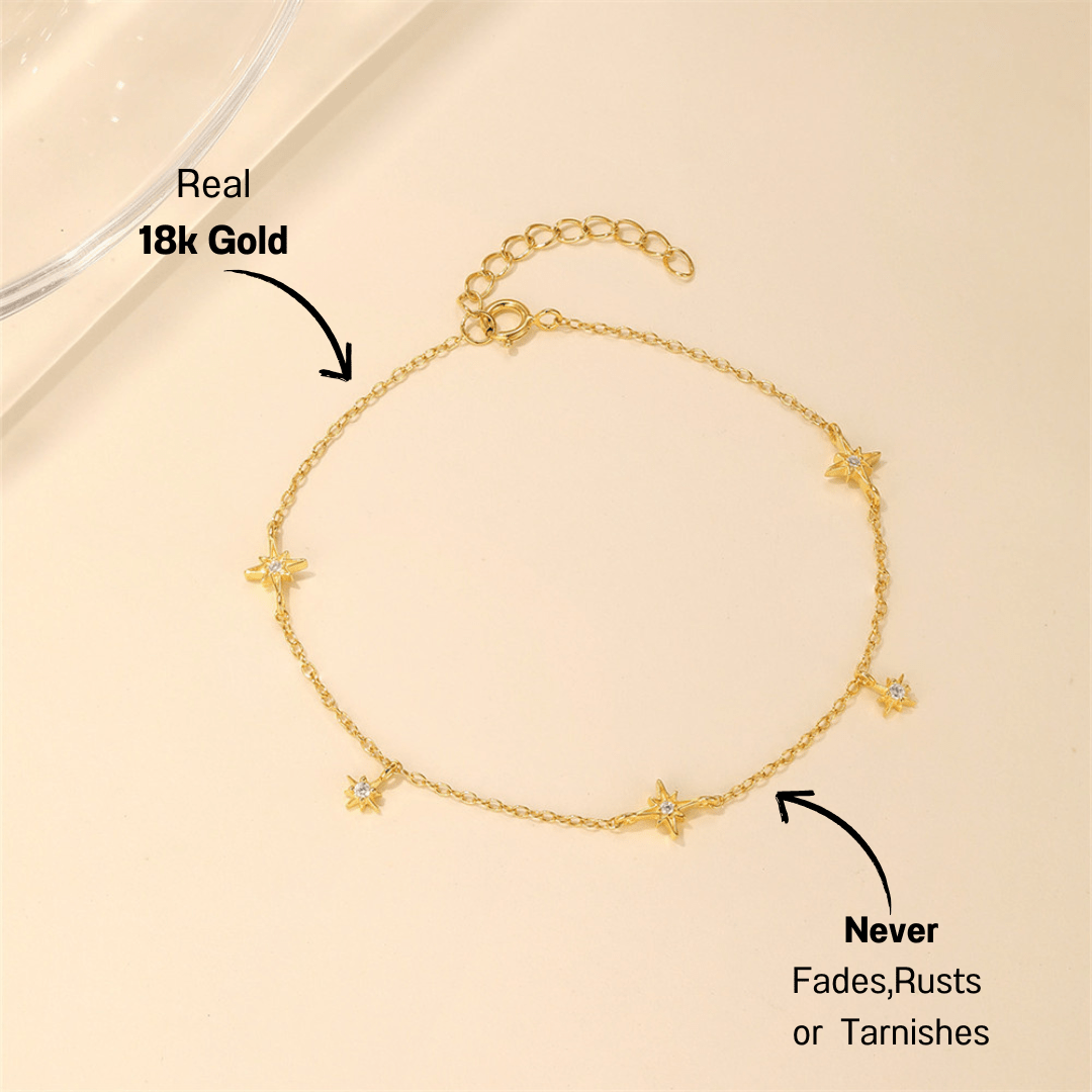 Geometric Starburst Zircon Bracelet - mifjewelry