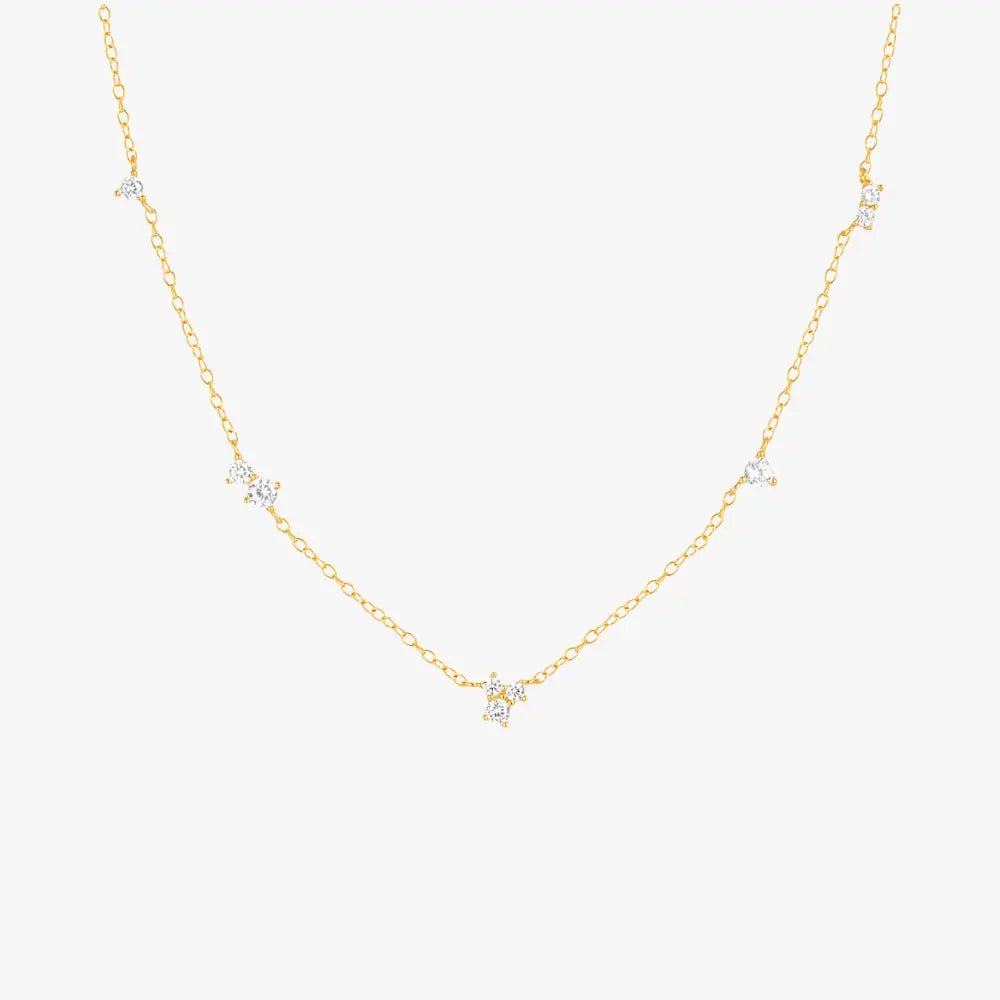 Geometric Zircon Choker Necklace - mifjewelry