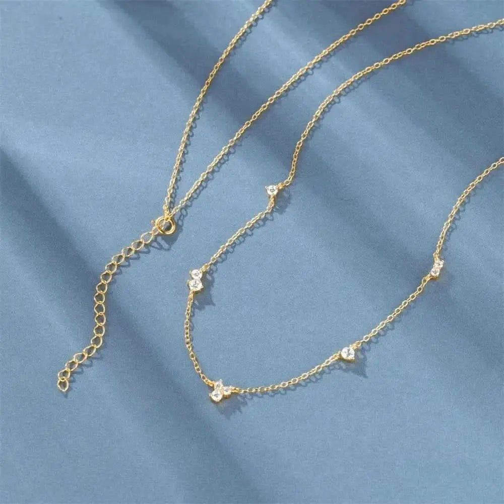 Geometric Zircon Choker Necklace - mifjewelry