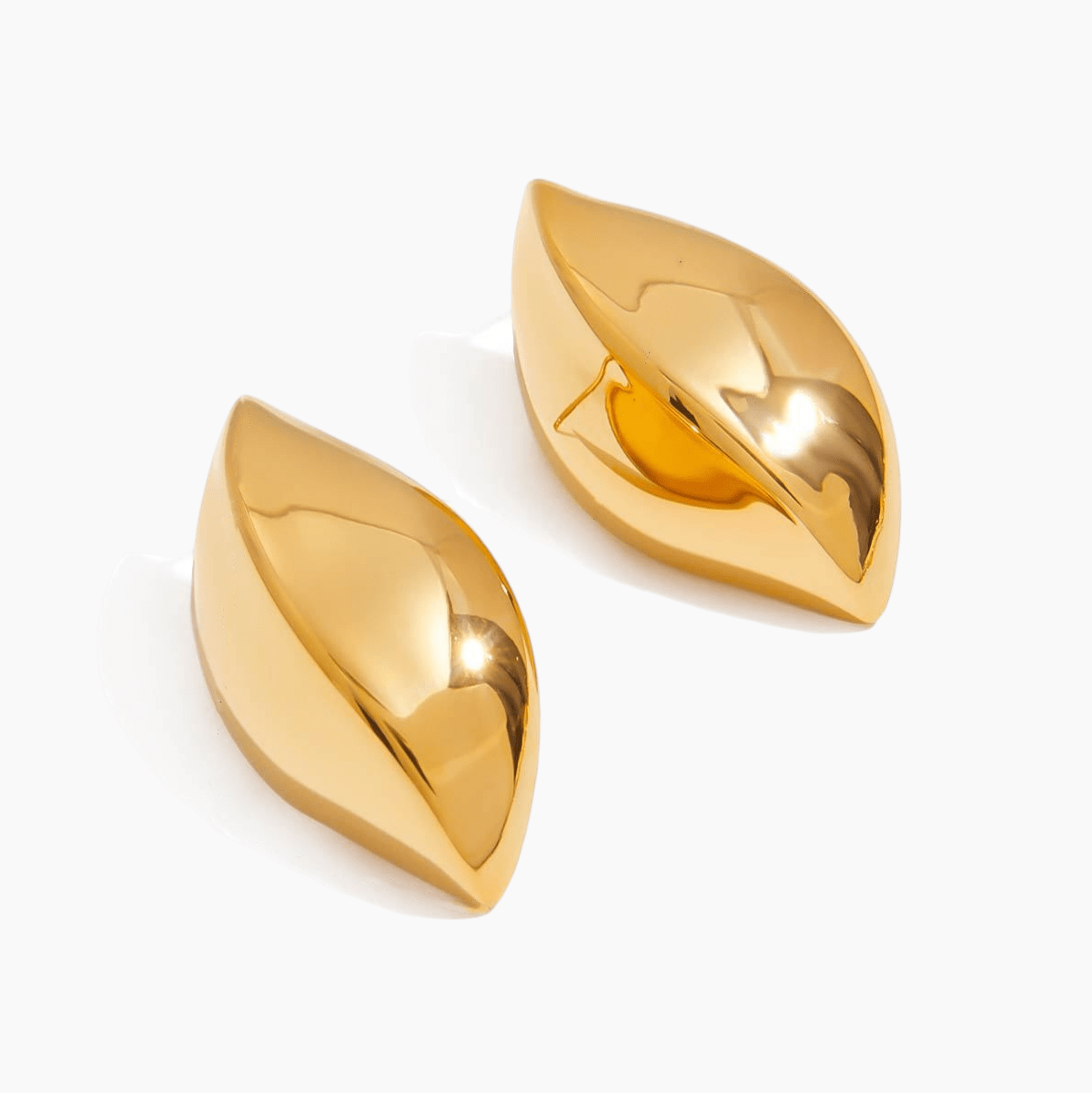 Gilded Leaf Earrings - mifjewelry