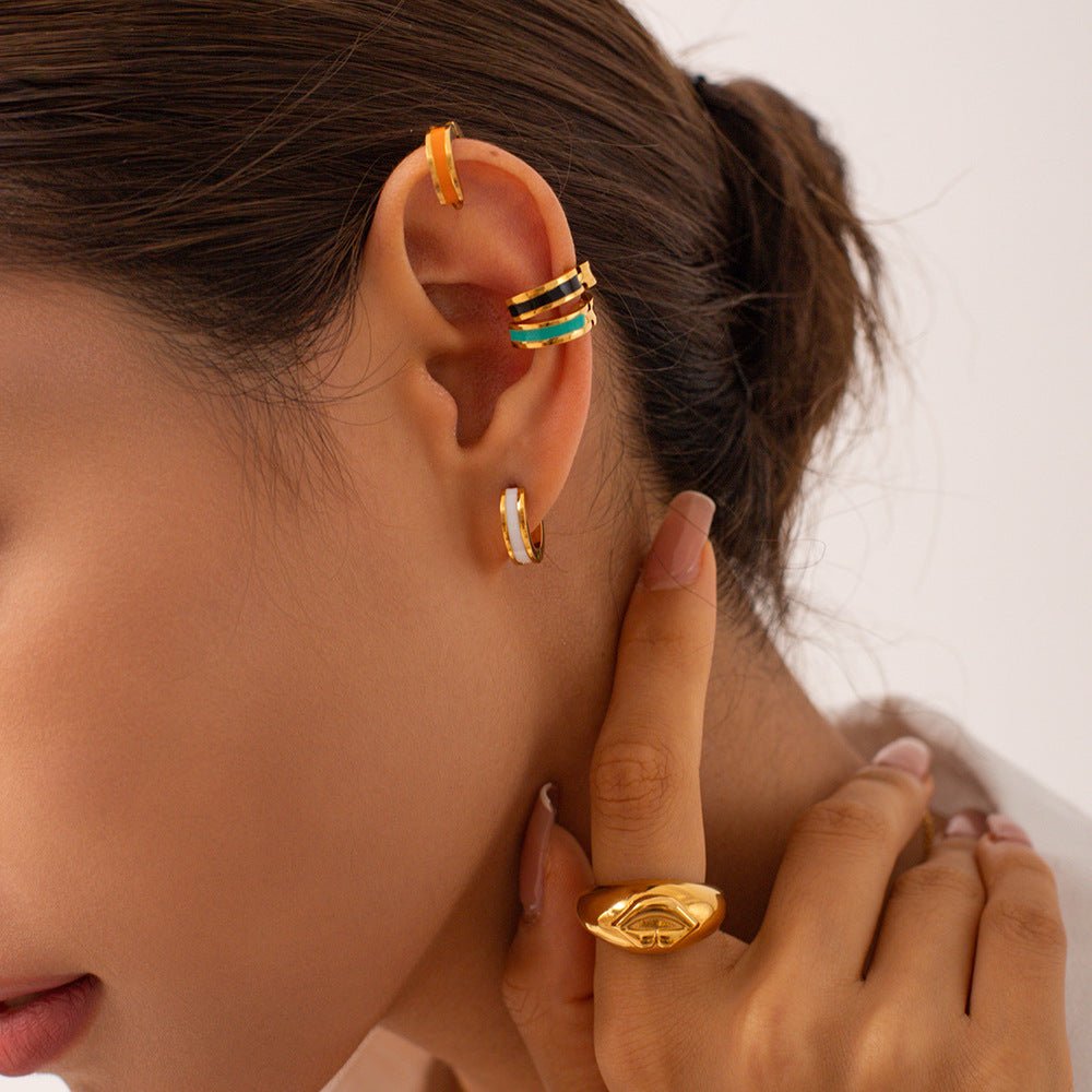 GlowPop Hoop Earrings – White Glow - mifjewelry