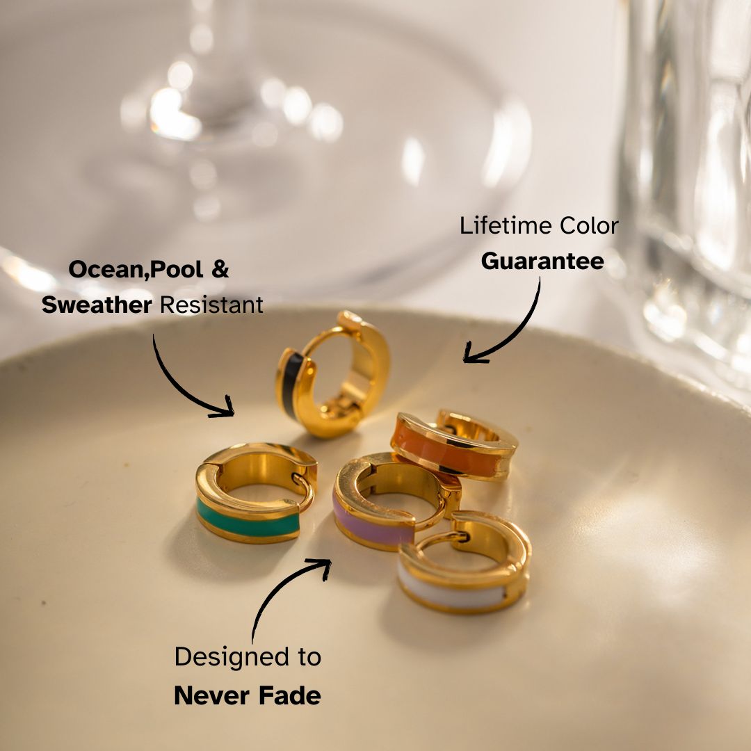 GlowPop Hoop Earrings – White Glow - mifjewelry