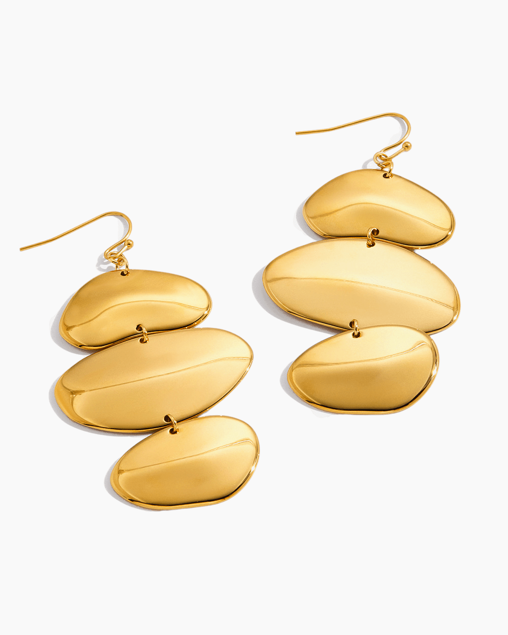 Golden Cascade Drop Earrings - mifjewelry