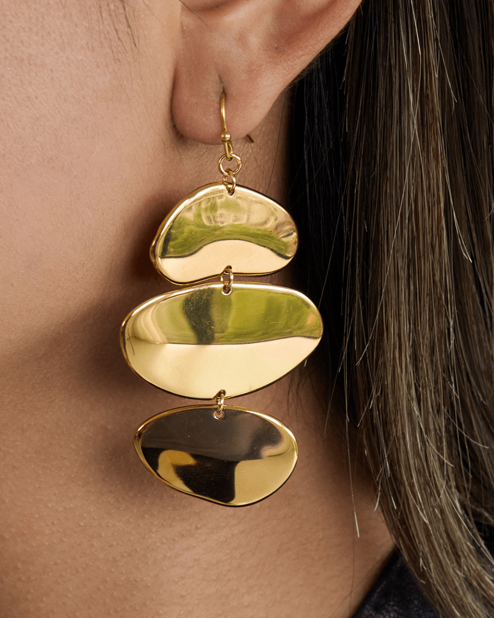 Golden Cascade Drop Earrings - mifjewelry