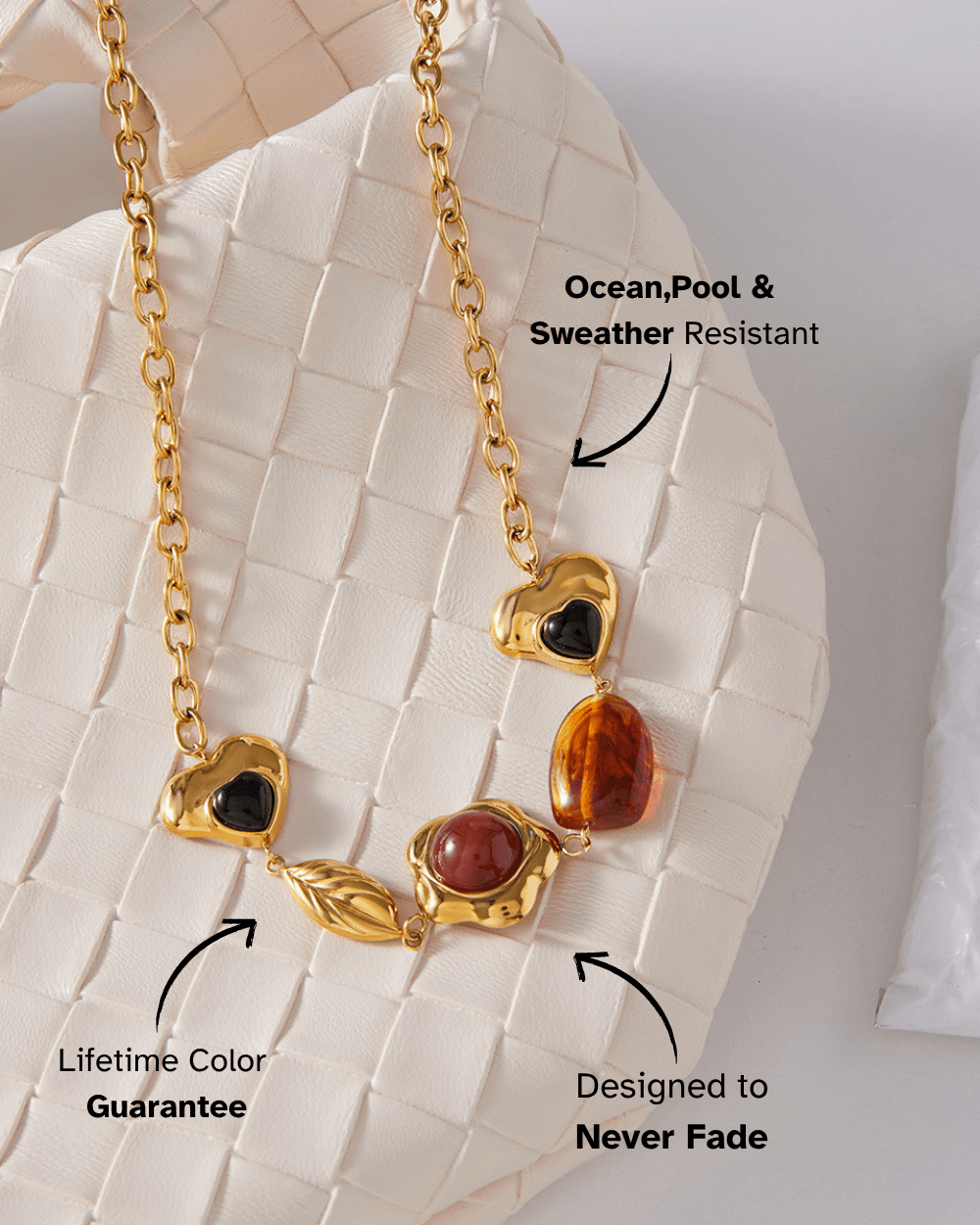 Golden Muse Gemstone Necklace - mifjewelry