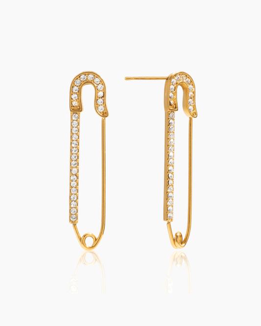 Golden Spark Pin Earrings - mifjewelry