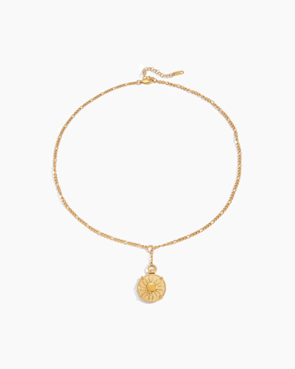 Golden Sun Medallion Pendant Necklace - mifjewelry