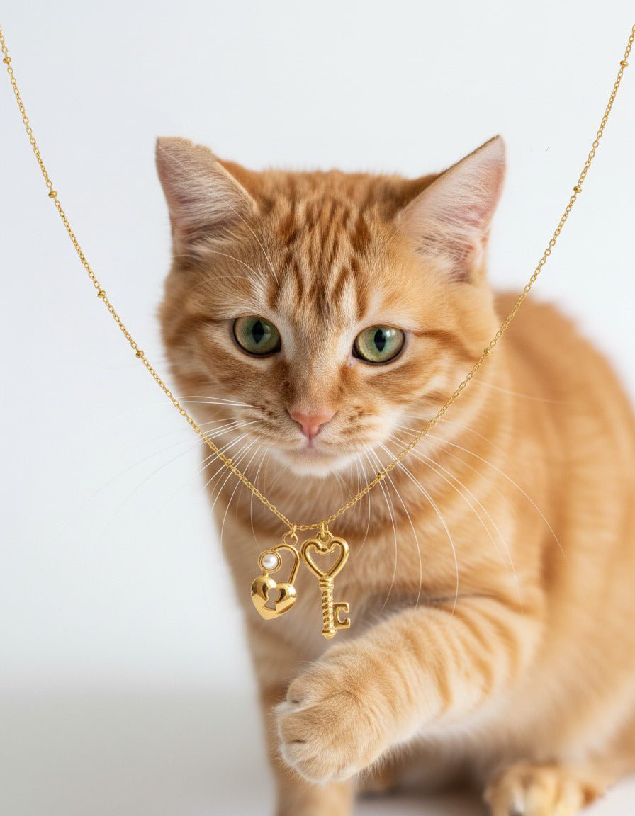 Heart & Key Charm Necklace - mifjewelry