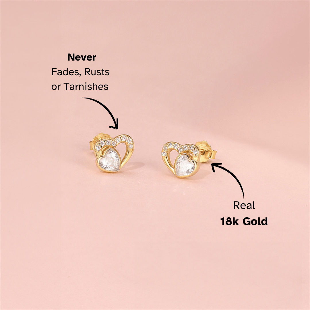 Heart Zirconia Butterfly Bow Jewelry Set - mifjewelry