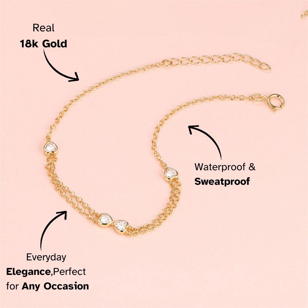 Heart Zirconia Butterfly Bow Jewelry Set - mifjewelry