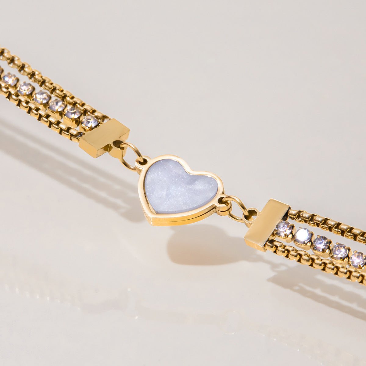 Hearts Aglow Crystal Bracelet - mifjewelry