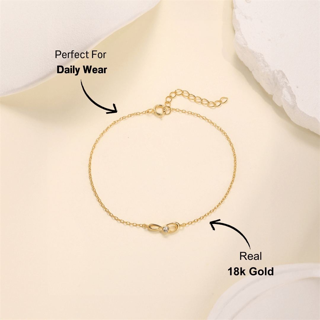 Infinity Bracelet with Zirconia - mifjewelry