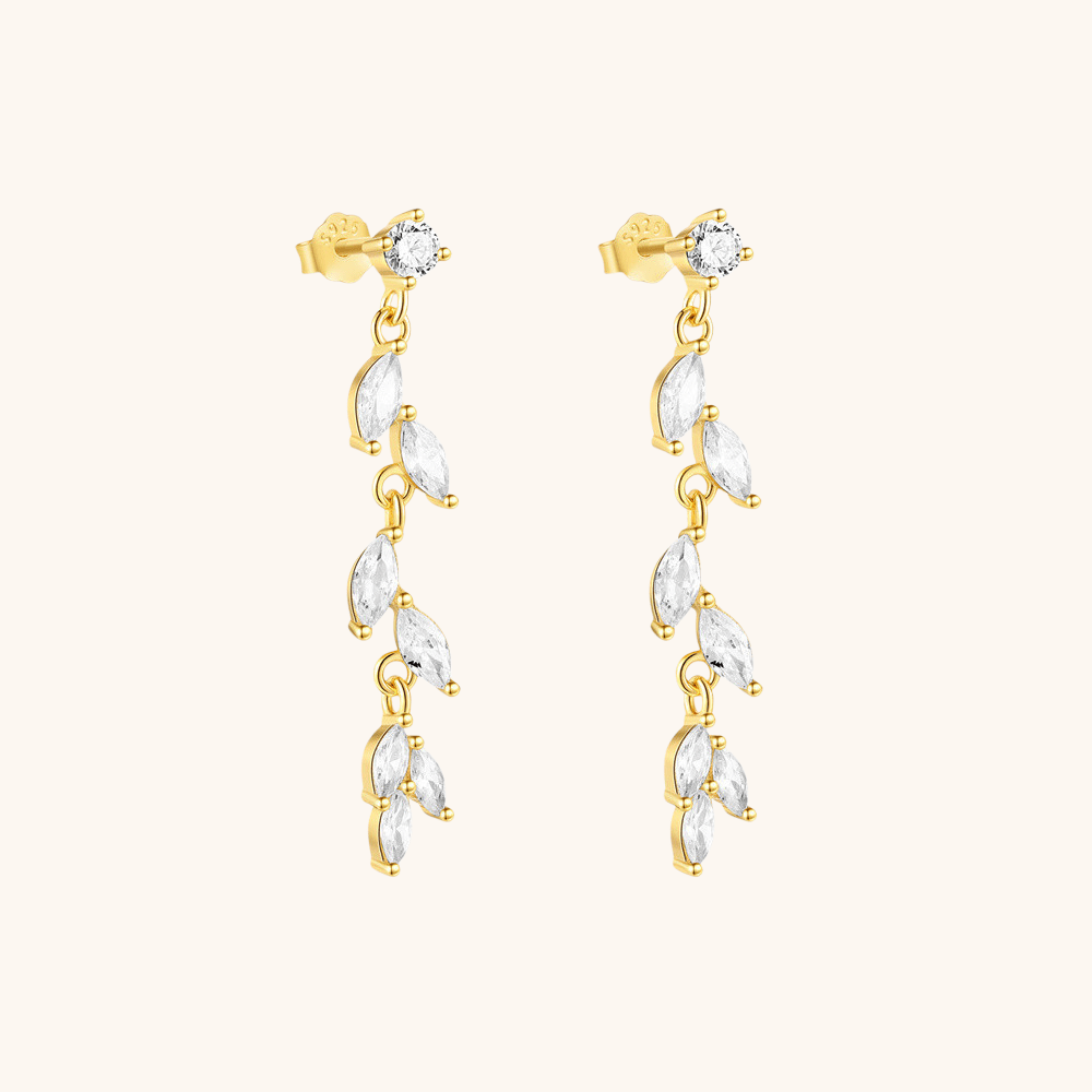 Leaf Drop Earrings - mifjewelry