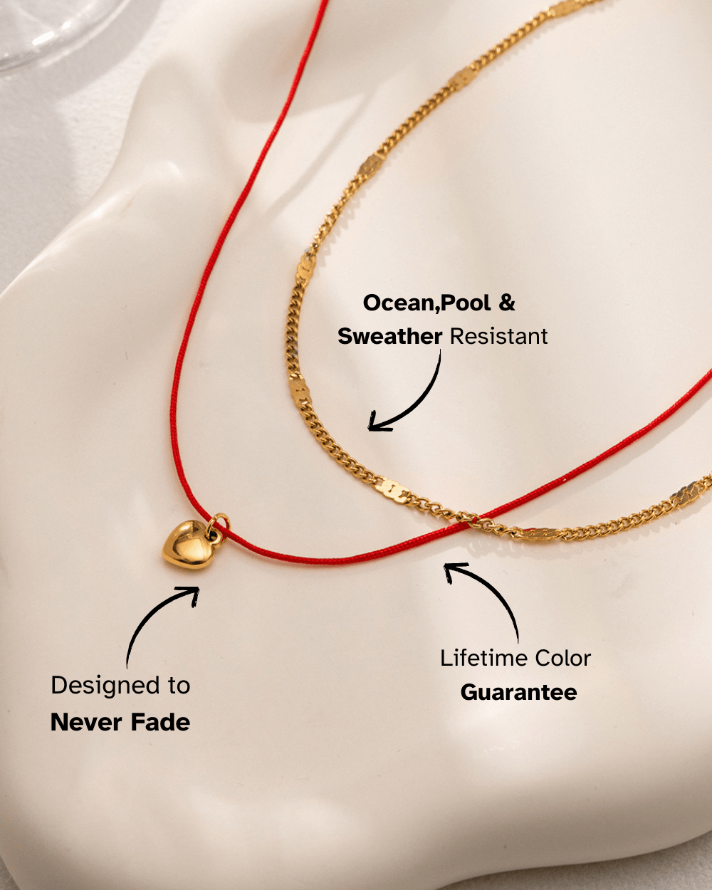 Lucky Heart Duo Necklace - mifjewelry