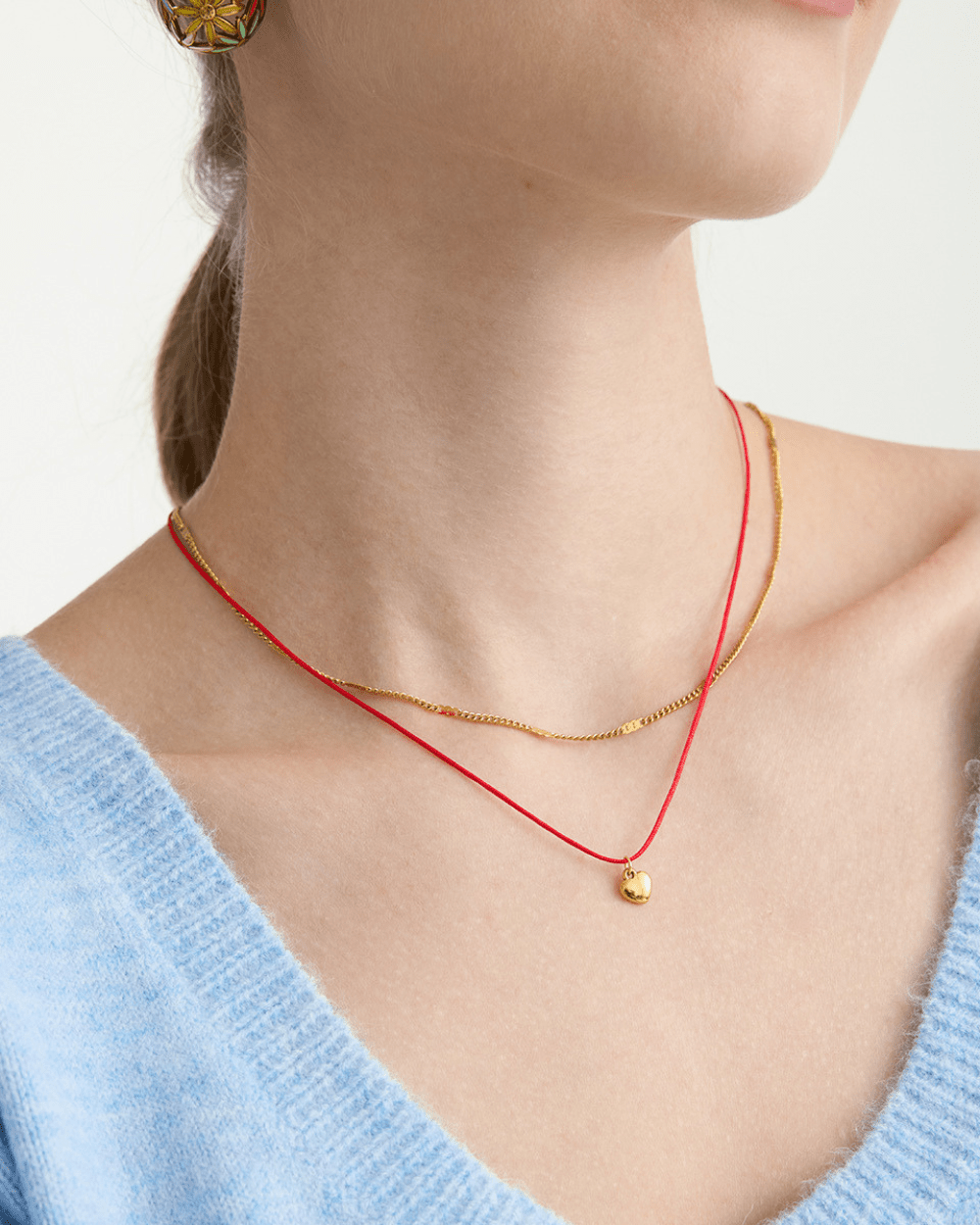 Lucky Heart Duo Necklace - mifjewelry