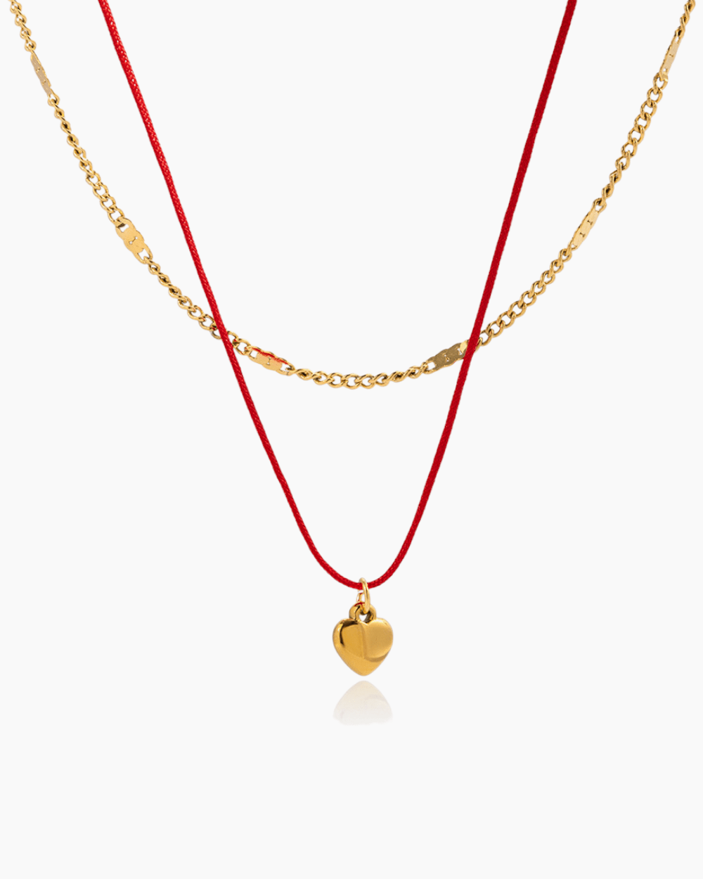 Lucky Heart Duo Necklace - mifjewelry