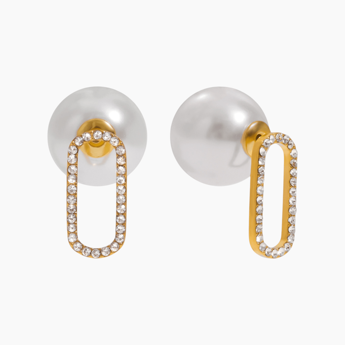 Lustre Link Pearl Earrings - mifjewelry