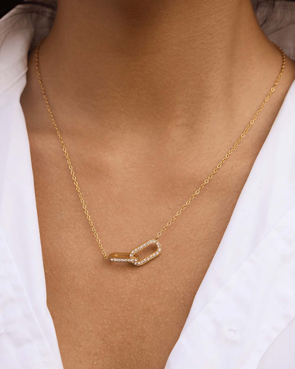 Lustre Loop Pendant Necklace - mifjewelry