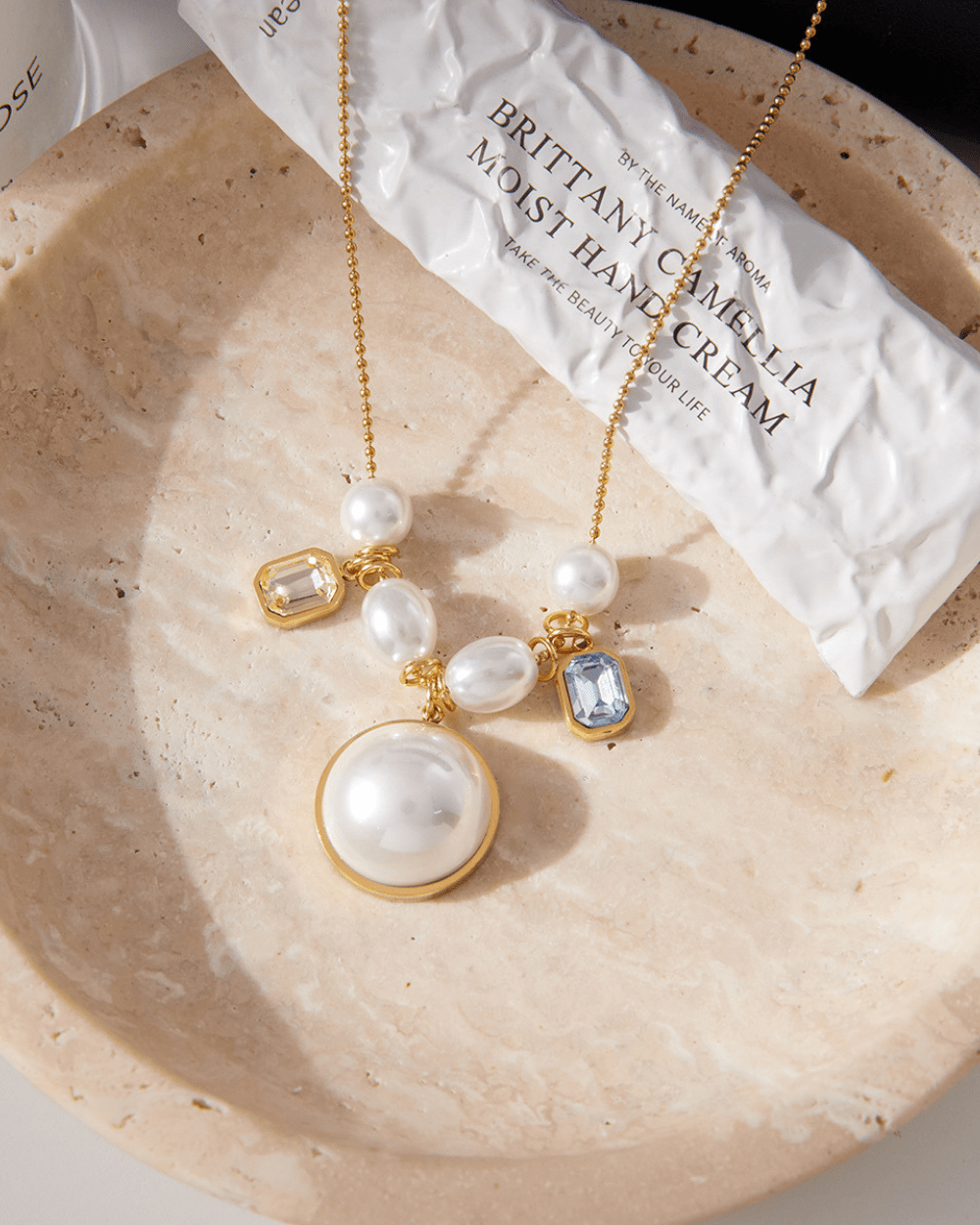 Lustre Pearl Gem Necklace - mifjewelry