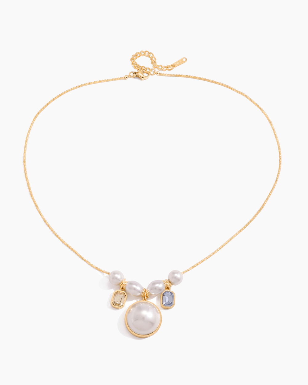 Lustre Pearl Gem Necklace - mifjewelry