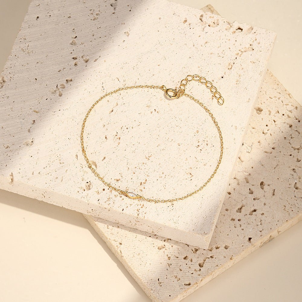 Marquise - Cut Zirconia Minimalist Bracelet - mifjewelry