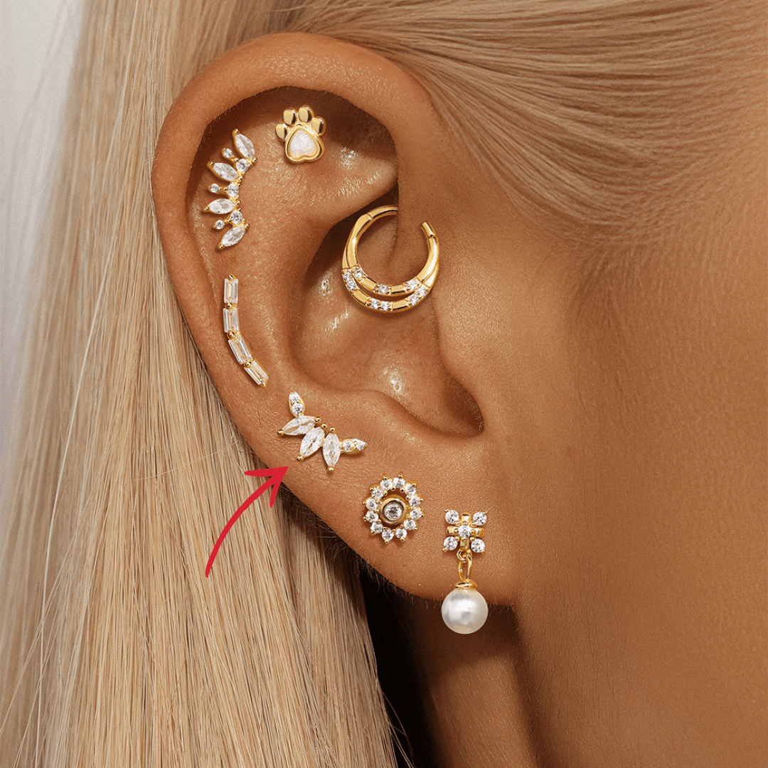 Marquise Zirconia Ear Cuff - mifjewelry