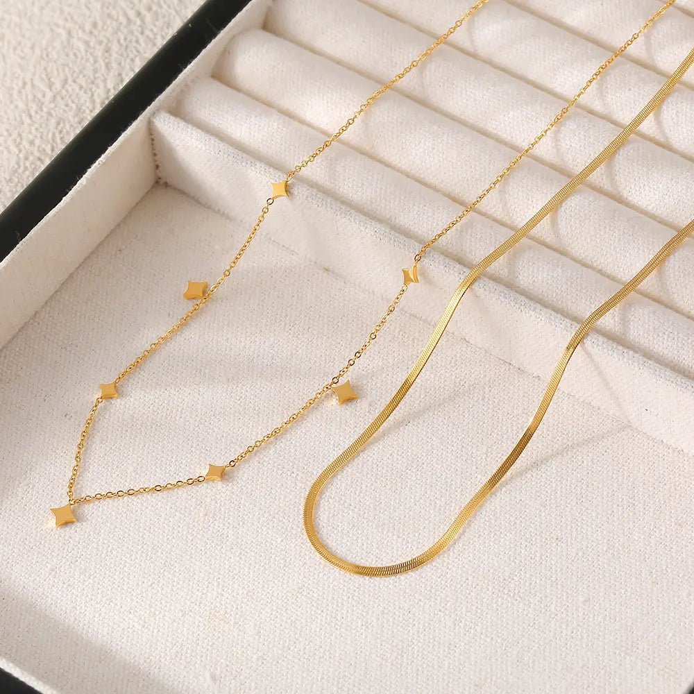 Minimalist Starry Rhombus Choker Necklace - mifjewelry