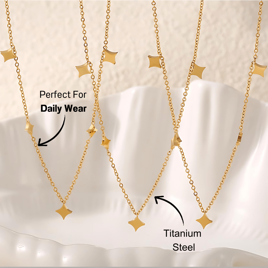 Minimalist Starry Rhombus Choker Necklace - mifjewelry