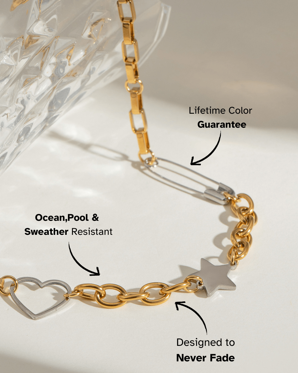 Mixed Icon Chain Necklace - mifjewelry