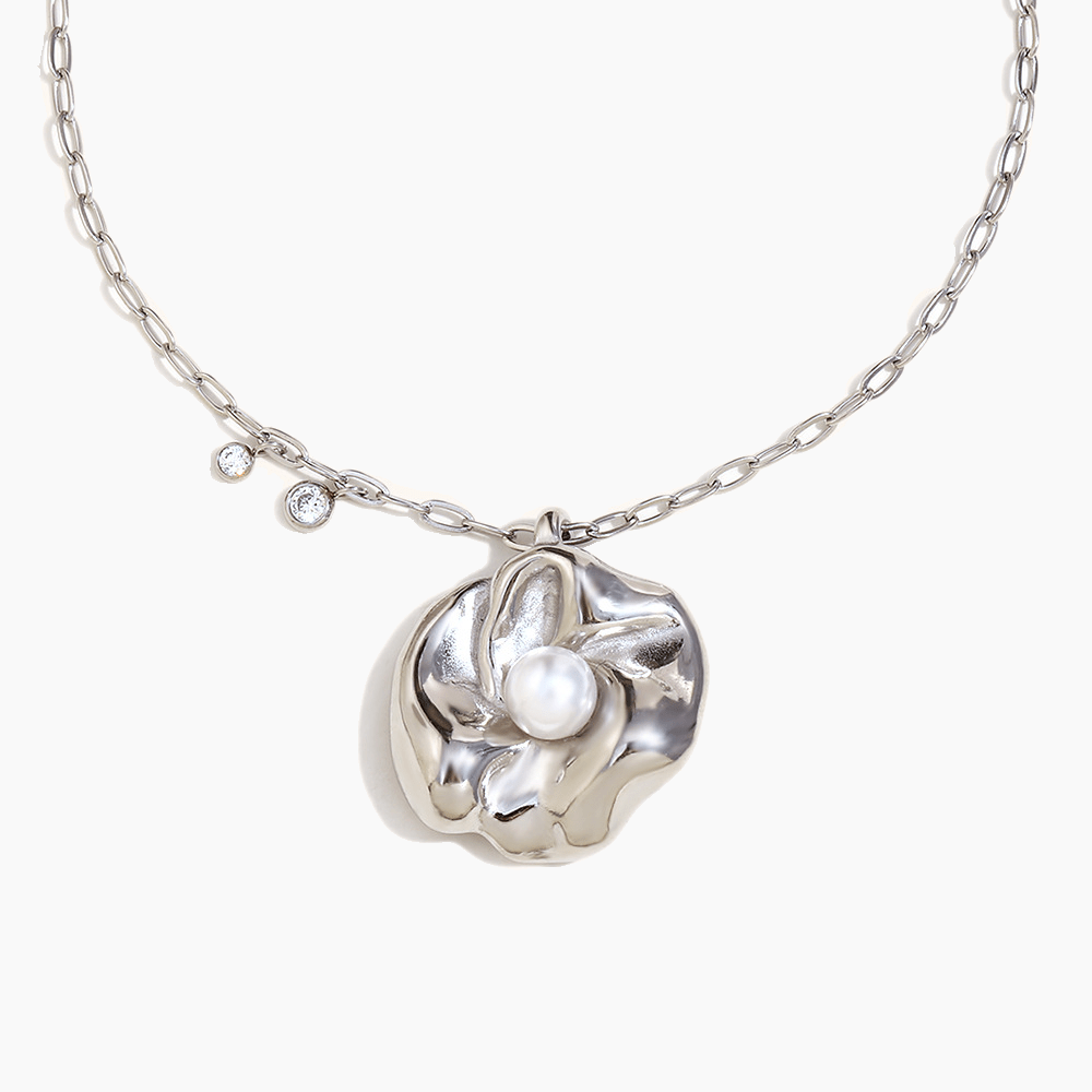 Ocean Bloom Pearl Necklace - mifjewelry