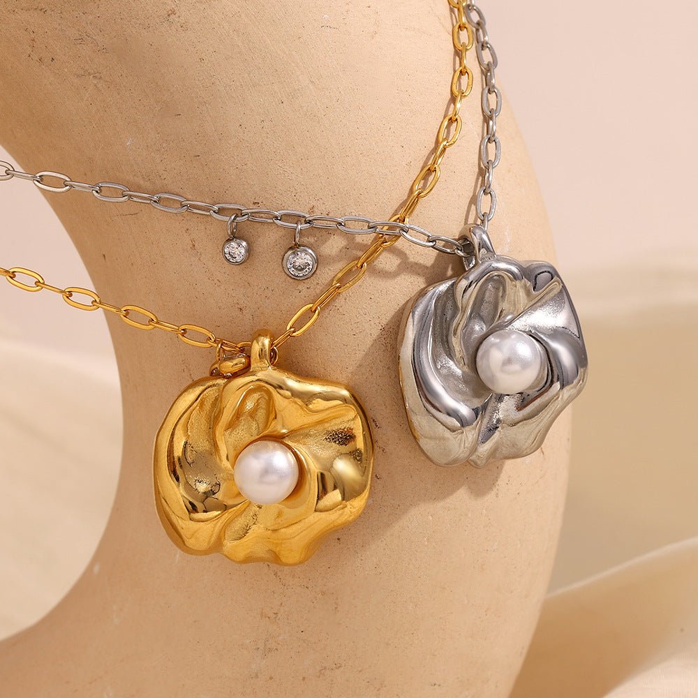 Ocean Bloom Pearl Necklace - mifjewelry