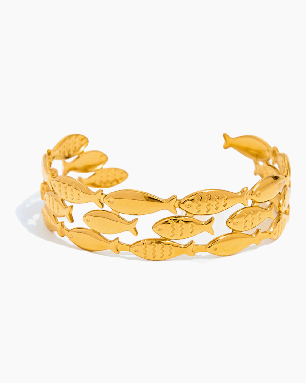 Ocean Stream Fish Cuff Bracelet - mifjewelry