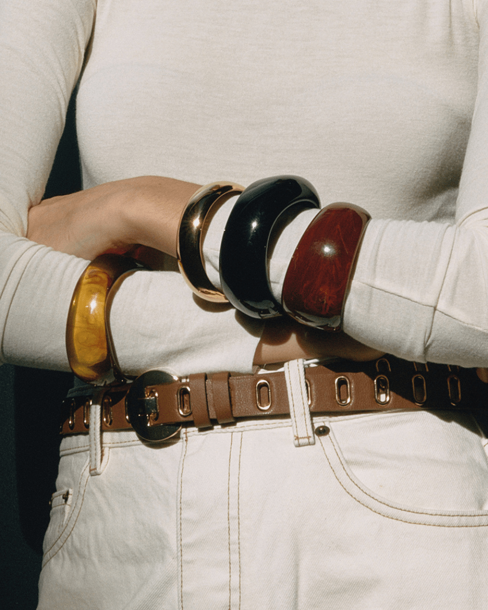 Onyx Glow Bangle - mifjewelry