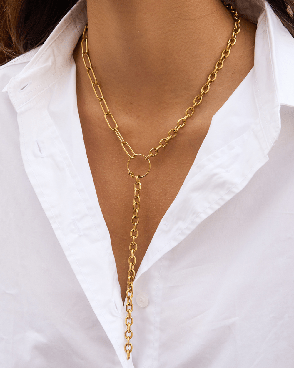 Orbit Drop Chain Necklace - mifjewelry
