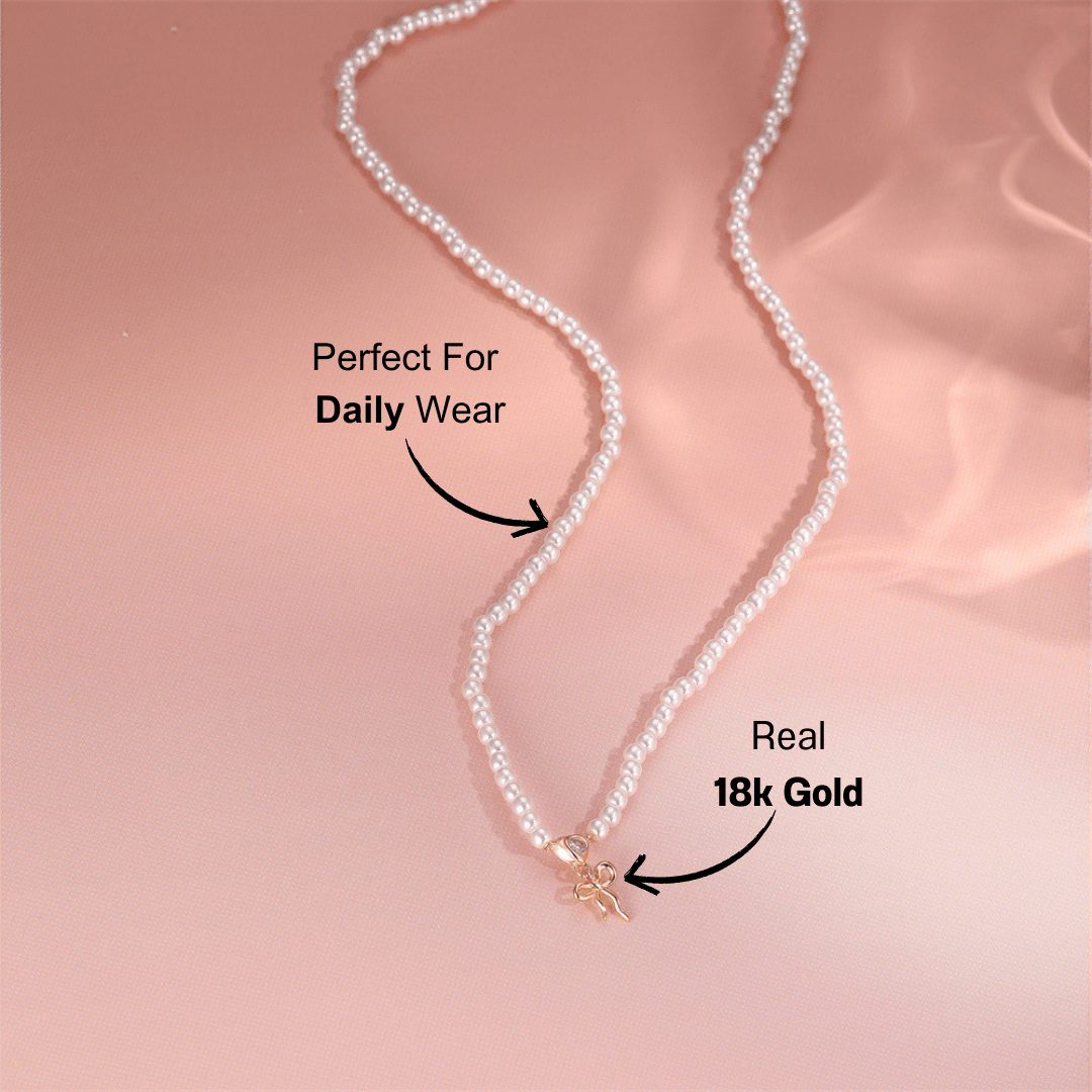 Pearl Bowknot Jewelry Set - mifjewelry
