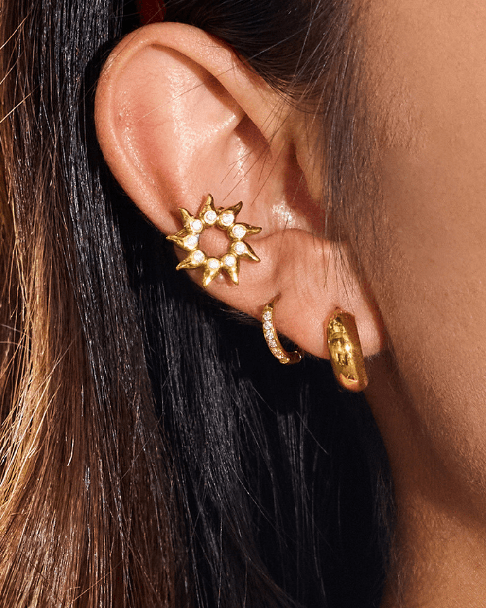 Radiant Sunburst Stud Earrings - mifjewelry